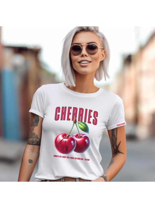 Női Póló Grafguru Fun Cherry 