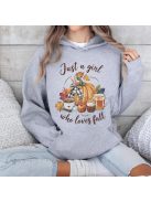 Grafguru "Just a Girl Who Loves Fall" Unisex Pulóver – Az Ősz Szerelmeseinek