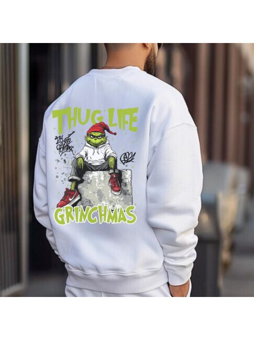 Unisex pulóver Grafguru - Thug Life Grinchmas